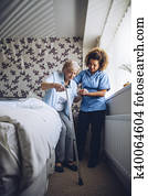 Assisting a Senior Woman