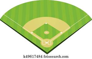 Baseball field vector Baseball field vector