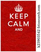 Keep Calm Poster with Crown Keep Calm Poster with Crown