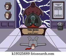 My boss is a monster My boss is a monster