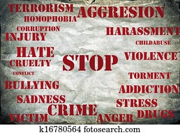 parar la violencia, símbolo