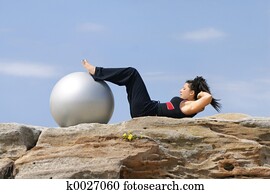 Pilates - abs crunches Pilates - abs crunches