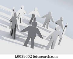 3d symbol of a team.