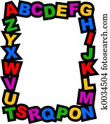Alphabet Border Alphabet Border