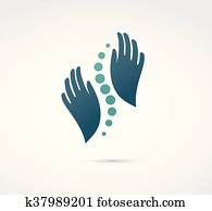 chiropractic,, massage,, rückseitige schmerz, und, osteopathie, symbol chiropractic,, massage,, rückseitige schmerz, und, osteopathie, symbol