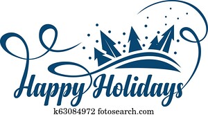 Happy Holidays text Happy Holidays text