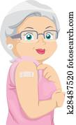 Senior Woman Vaccine Senior Woman Vaccine