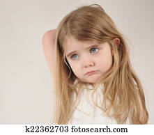 triste, y, cansado, niño pequeño