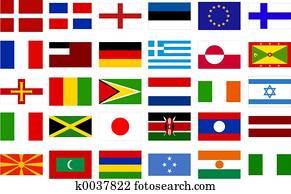 עולם, דגלים