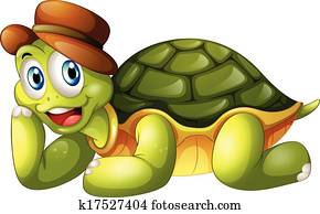 A smiling turtle lying down A smiling turtle lying down