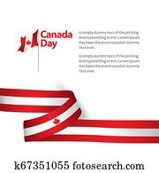 Canada Day Vector Template Design Illustration