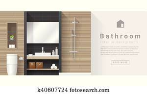 Interior design Modern bathroom background 3 Interior design Modern bathroom background 3