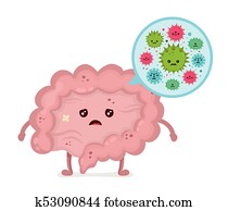 microscópico, mau, bacterias., microflora, vírus