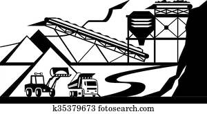 Open quarry for gravel and sand Open quarry for gravel and sand