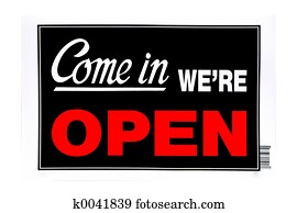 Open Sign Stock Images | Our Top 1000+ Open Sign Photos | Fotosearch