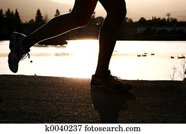 Running woman Running woman