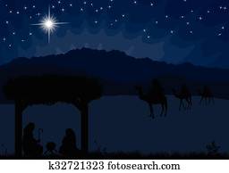 Christmas nativity scene