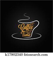 coffee cup sign design background coffee cup sign design background
