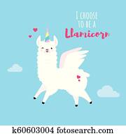 Doodle blue llama Doodle blue llama