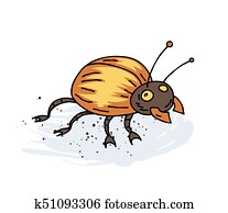 Giant kelp illustration, drawing, colorful doodle vector Clipart