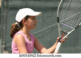 Girl playing tennis Girl playing tennis