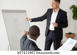 multiracial, zalezitost partners, brainstorming, analyzing, navrhnúť, st