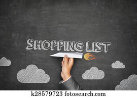 shopping list, begreb