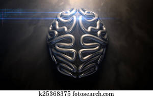 Stylized Thought Statue