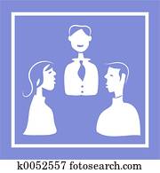 vergadering, pictogram