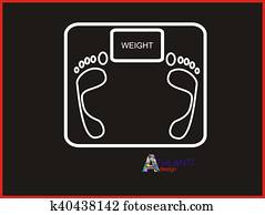 Weight scale Stock Illustration | x15531016 | Fotosearch