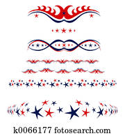 4th of July borders