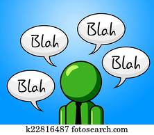 blah, gesprek, optredens, praatje, conferentie, en, roddel