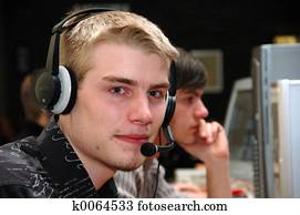 Call center. Call center.