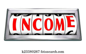 inkomen, loon, salaris, verdienend geld, betalen, werken, odometer