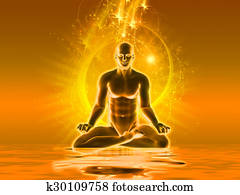 Meditation with golden light Meditation with golden light