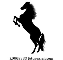 Rearing horse Rearing horse