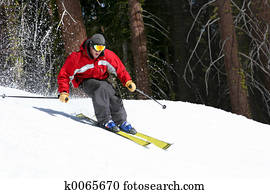 Skier on a slope Skier on a slope
