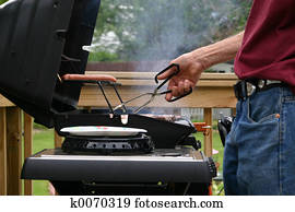 A weekend barbecue. A weekend barbecue.