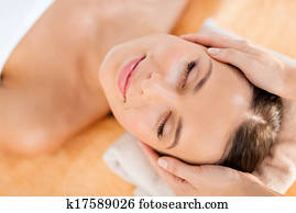 beautiful woman in spa salon beautiful woman in spa salon