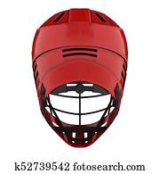 Classic Lacrosse helmet. Back view. Classic Lacrosse helmet. Back view.