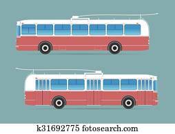 Trolleybus, isolado, experiência