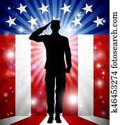 אותנו, חייל, הצדע, פטריוטי, רקע