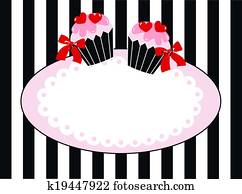 cupcake tag label invitation cupcake tag label invitation