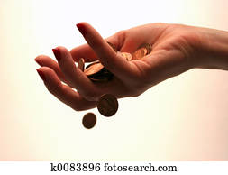 Money through finger