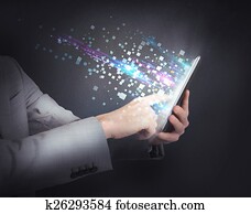 Surfing with tablet Surfing with tablet
