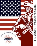 Veterans Day Modern American Soldier Card Veterans Day Modern American Soldier Card