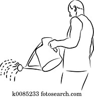 Watering Man Watering Man