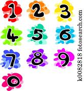 גיזעי, מספרים