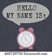 טקסט, חתום, להראות, שלום, שלי, קרא, is., קונצפטואלי, צילום, פגישה, מישהו, חדש, הקדמה, ראיין, presentation.