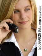 Business Woman On a Cell Phone Business Woman On a Cell Phone